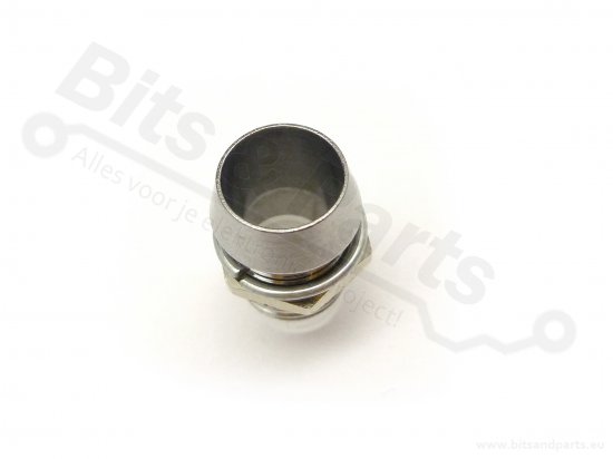 LED fitting/armatuur 5mm metaal chrome